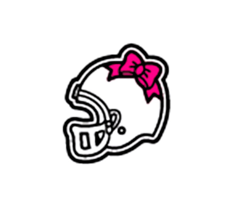 Athletics-Football Helmet with Bow