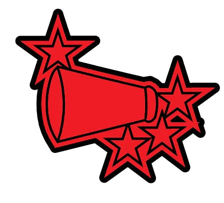 Cheer/Drill-Megaphone With Stars