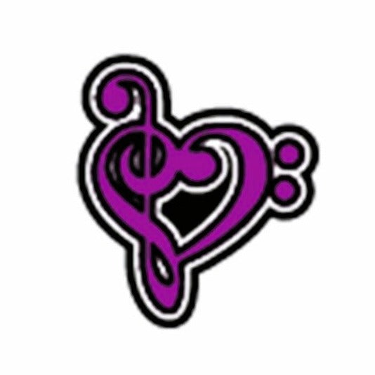 Band/Music-Music Heart Patch