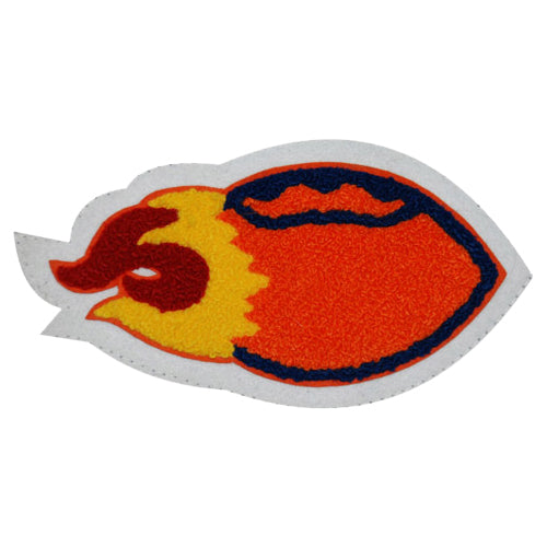Athletics-Football w Flame