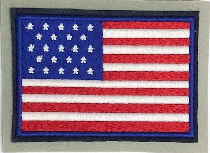 Flag-US Flag Embroidered